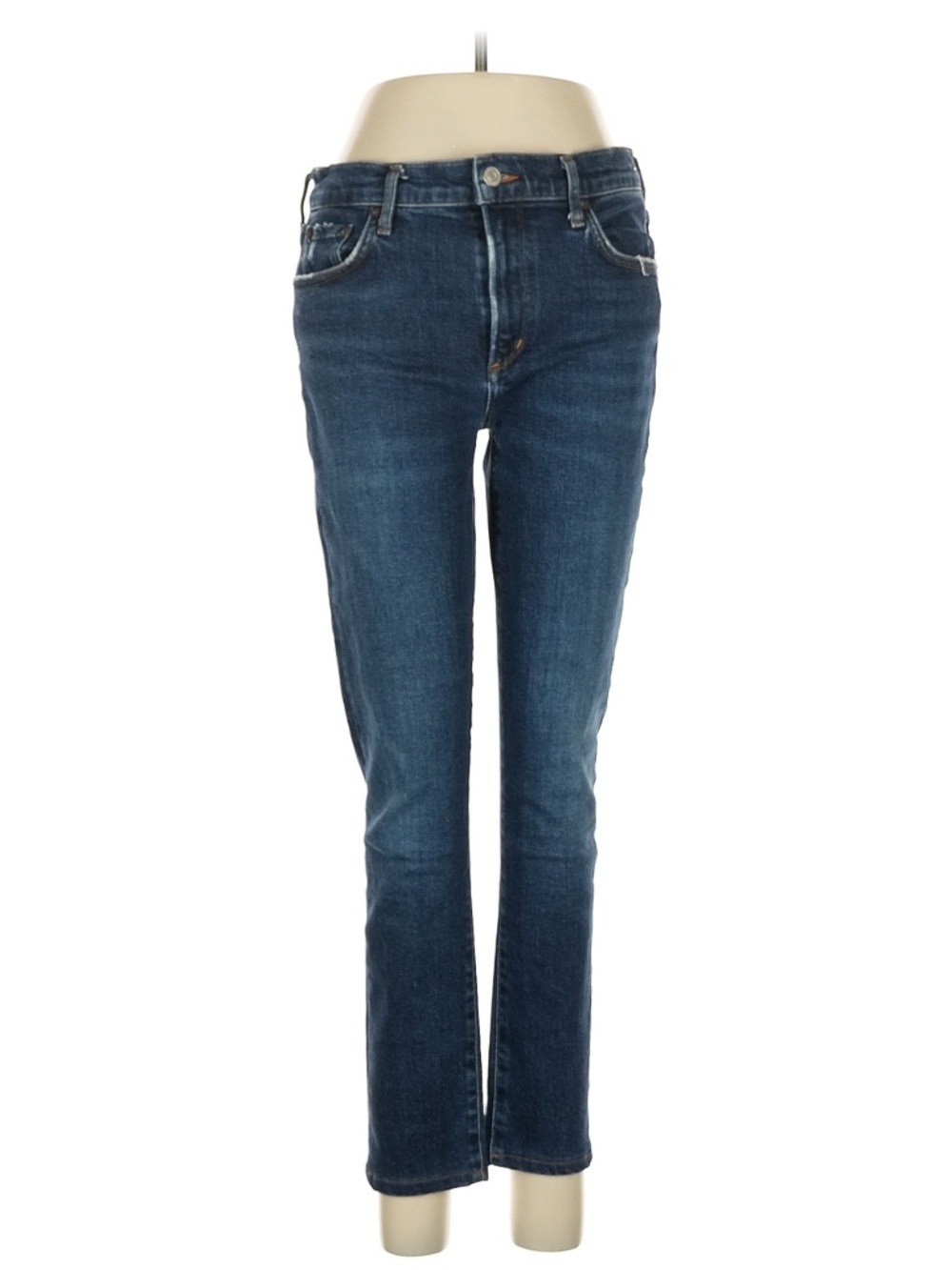 Agolde Indigo Straight-Leg Jeans